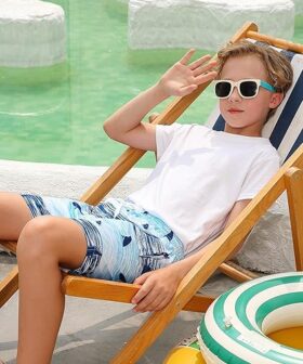 Boys Toddler Quick Dry Swim Shorts for Beach Swimming