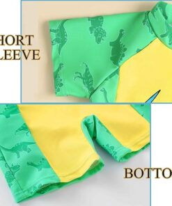 Cute Cartoon Print Toddler Boys Swimwear One Piece UPF 50+