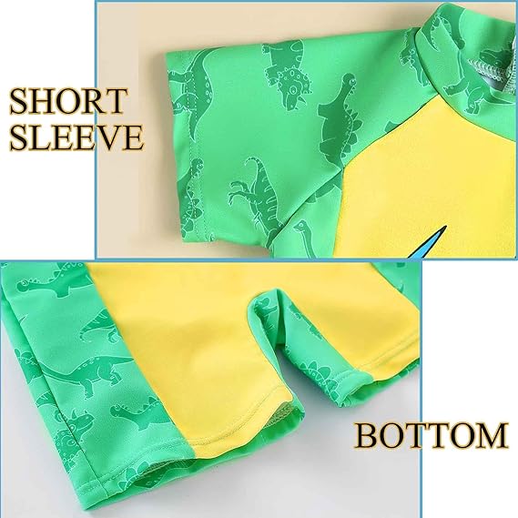 Cute Cartoon Print Toddler Boys Swimwear One Piece UPF 50+