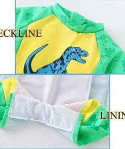 Cute Cartoon Print Toddler Boys Swimwear One Piece UPF 50+