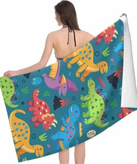 Dinosaur Beach Towels for Boys Kids