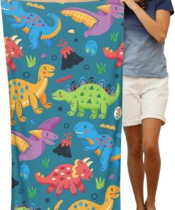 Dinosaur Beach Towels for Boys Kids