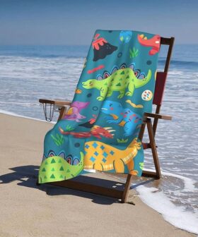 Dinosaur Beach Towels for Boys Kids