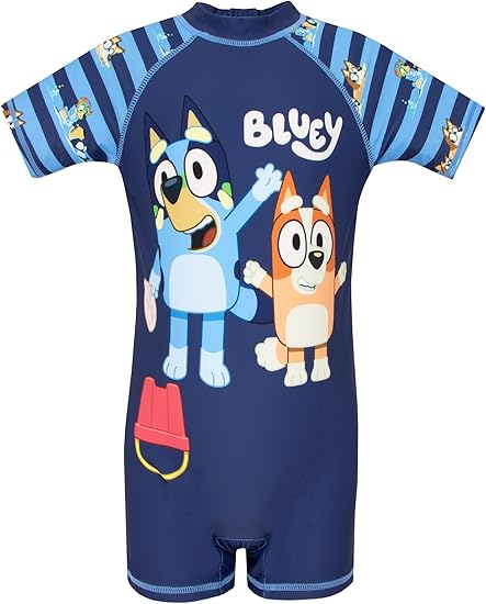 Kids Boys One Piece Rash Guard Swimwear Short Sleeve Sun