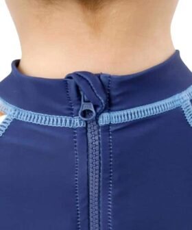 Kids Boys One Piece Rash Guard Swimwear Short Sleeve Sun