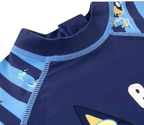 Kids Boys One Piece Rash Guard Swimwear Short Sleeve Sun