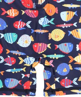 Kids Boys Rash Guard One Piece Swimwear Long Sleeve Sun