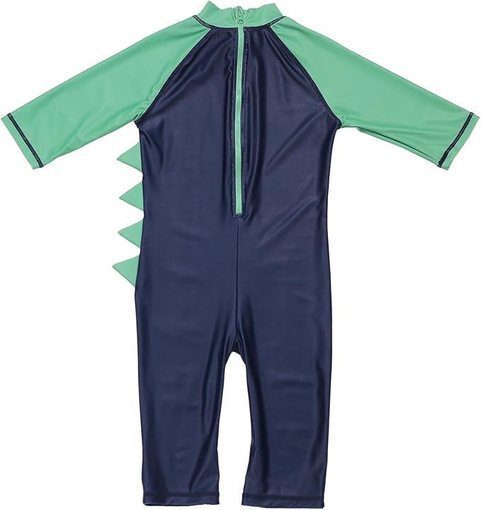 Kids Boys Rash Guard Swimsuit One Piece Short Sleeve Sun