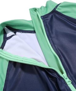 Kids Boys Rash Guard Swimsuit One Piece Short Sleeve Sun