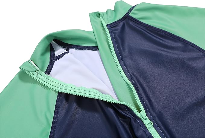 Kids Boys Rash Guard Swimsuit One Piece Short Sleeve Sun