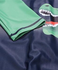 Kids Boys Rash Guard Swimsuit One Piece Short Sleeve Sun