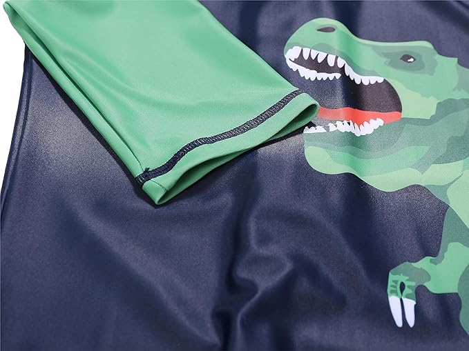 Kids Boys Rash Guard Swimsuit One Piece Short Sleeve Sun