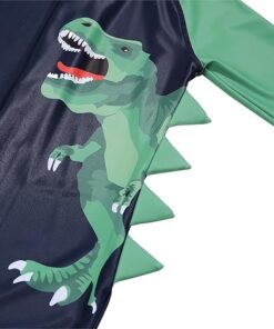 Kids Boys Rash Guard Swimsuit One Piece Short Sleeve Sun