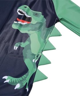 Kids Boys Rash Guard Swimsuit One Piece Short Sleeve Sun