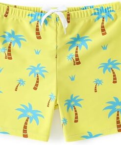 Kids Boys Swim Shorts with Compression Liner for Pool Beach