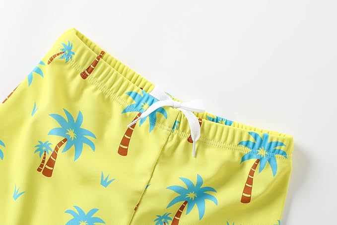 Kids Boys Swim Shorts with Compression Liner for Pool Beach