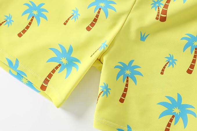 Kids Boys Swim Shorts with Compression Liner for Pool Beach