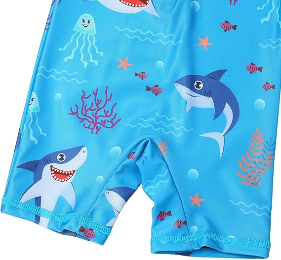 Kids One Piece Rash Guard Swimwear Long Sleeve Sun Protection