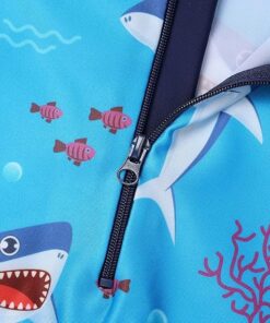 Kids One Piece Rash Guard Swimwear Long Sleeve Sun Protection