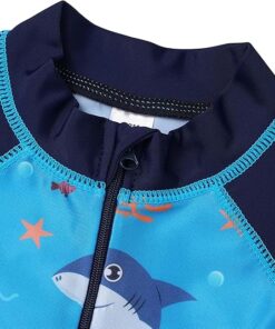 Kids One Piece Rash Guard Swimwear Long Sleeve Sun Protection