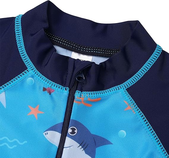 Kids One Piece Rash Guard Swimwear Long Sleeve Sun Protection