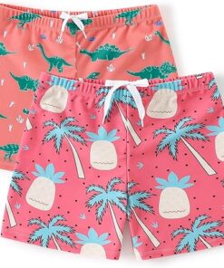 Lightweight Boys Swim Trunks Featuring Breathable Compression Liner