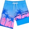 Lightweight Quick Dry Swim Trunks for Toddler Boys Beach
