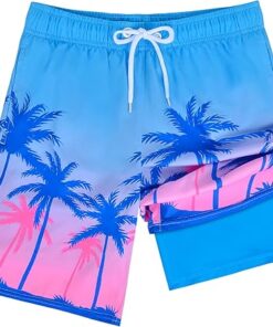 Lightweight Quick Dry Swim Trunks for Toddler Boys Beach