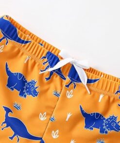 Soft Lined Boys Swim Trunks for Toddlers Kids Summer