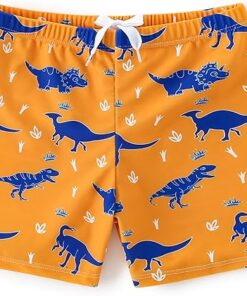 Soft Lined Boys Swim Trunks for Toddlers Kids Summer
