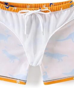 Soft Lined Boys Swim Trunks for Toddlers Kids Summer