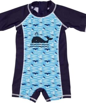 Stylish Toddler Boys Swimwear One Piece with Lovely Cartoon Design