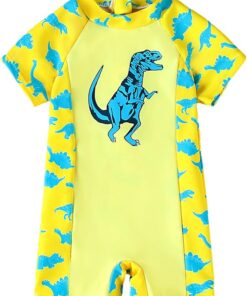 Toddler Baby Boys' Bathing Suit with Cartoon Prints UPF 50+