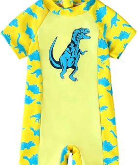 Toddler Baby Boys' Bathing Suit with Cartoon Prints UPF 50+