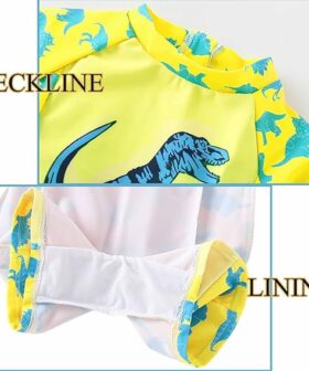 Toddler Baby Boys' Bathing Suit with Cartoon Prints UPF 50+