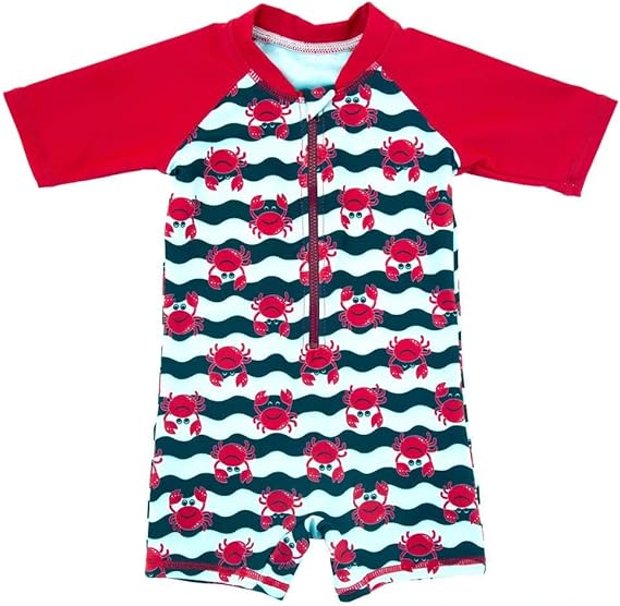 Toddler Baby Boys One Piece Swimwear with UPF 50+ Protection