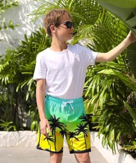Toddler Boys Beach Swim Trunks Quick Dry Bathing Shorts