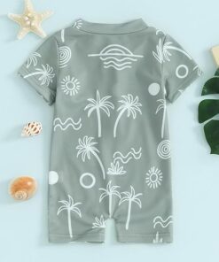 Toddler Boys' One Piece Bathing Suit with Cartoon Prints UPF