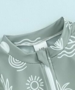 Toddler Boys' One Piece Bathing Suit with Cartoon Prints UPF