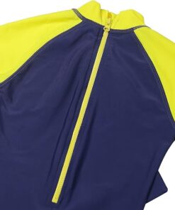 Toddler Boys Rash Guard One Piece Swimwear Short Sleeve Sun