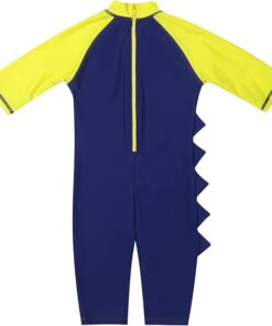 Toddler Boys Rash Guard One Piece Swimwear Short Sleeve Sun
