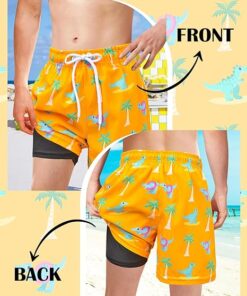 Toddler Swim Trunks with Compression Liner Quick Dry