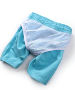 Sustainable swim trunks made from recycled fabric for eco brands