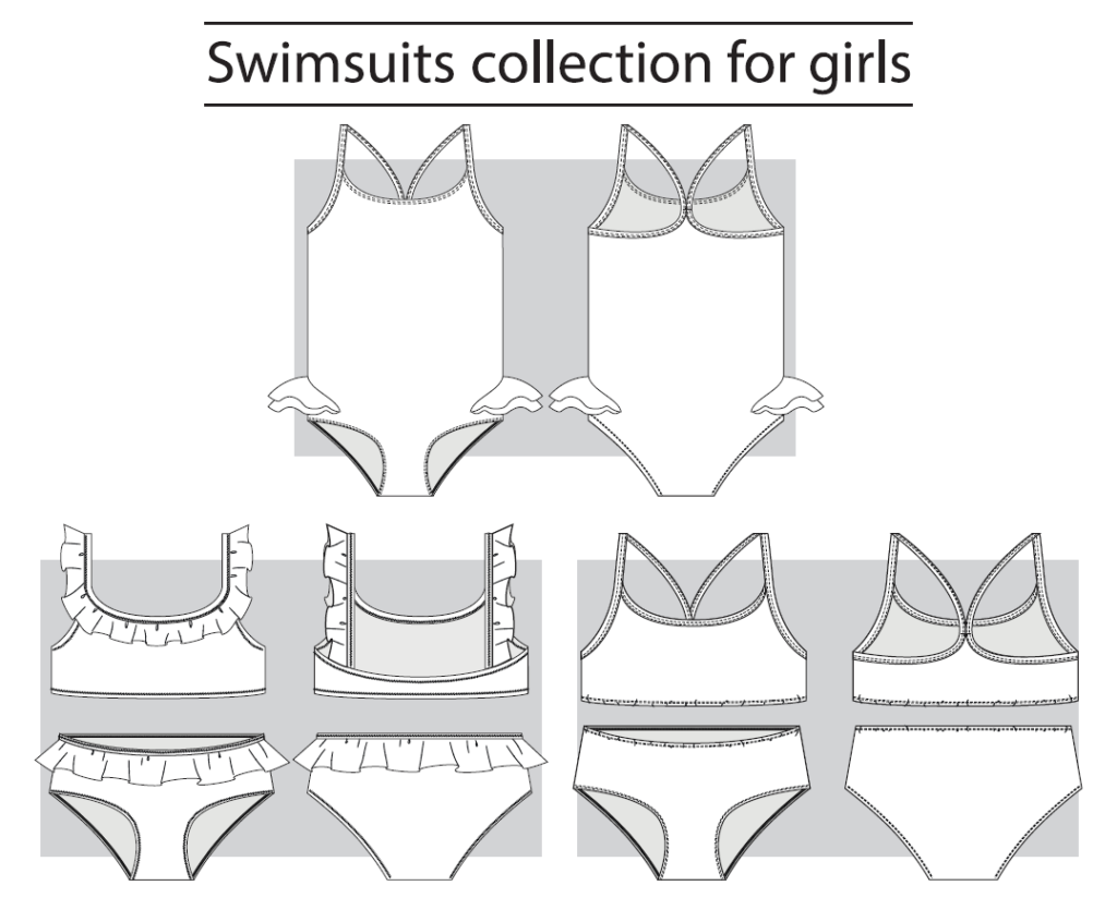 Style and design customization swimsuit for private label swimwear brands