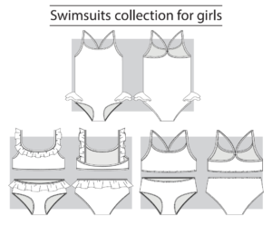 Style and design customization swimsuit for private label swimwear brands