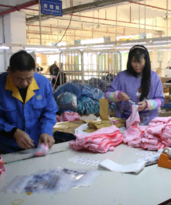 inspection of swimwear labels and packaging for quality and compliance