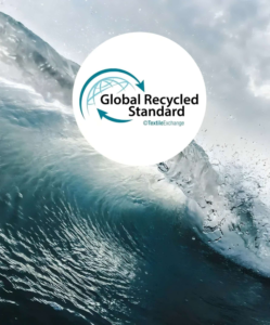 swimwear fabric certified with Global Recycled Standard for sustainability