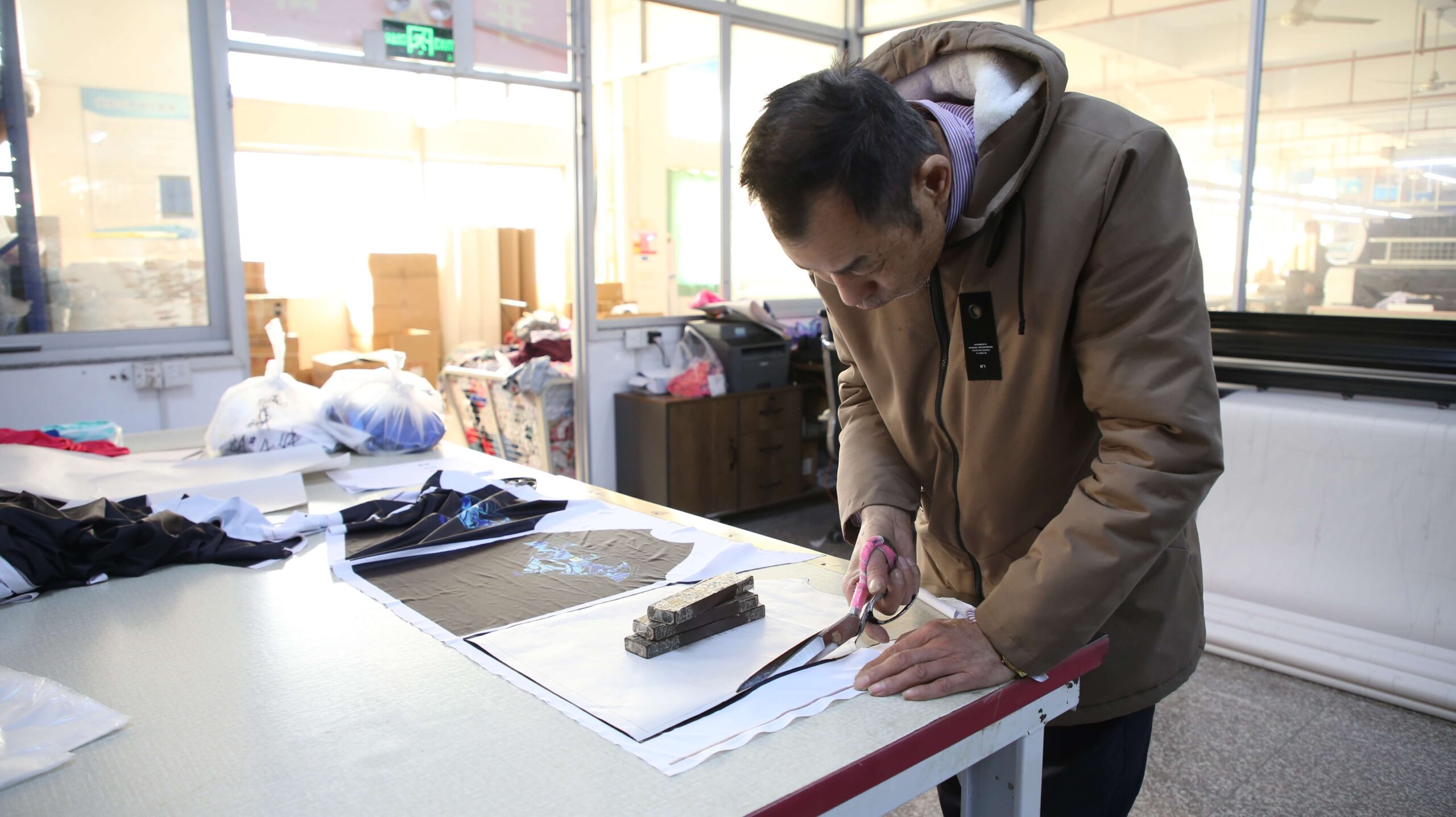 private label swimwear sample development process in factory