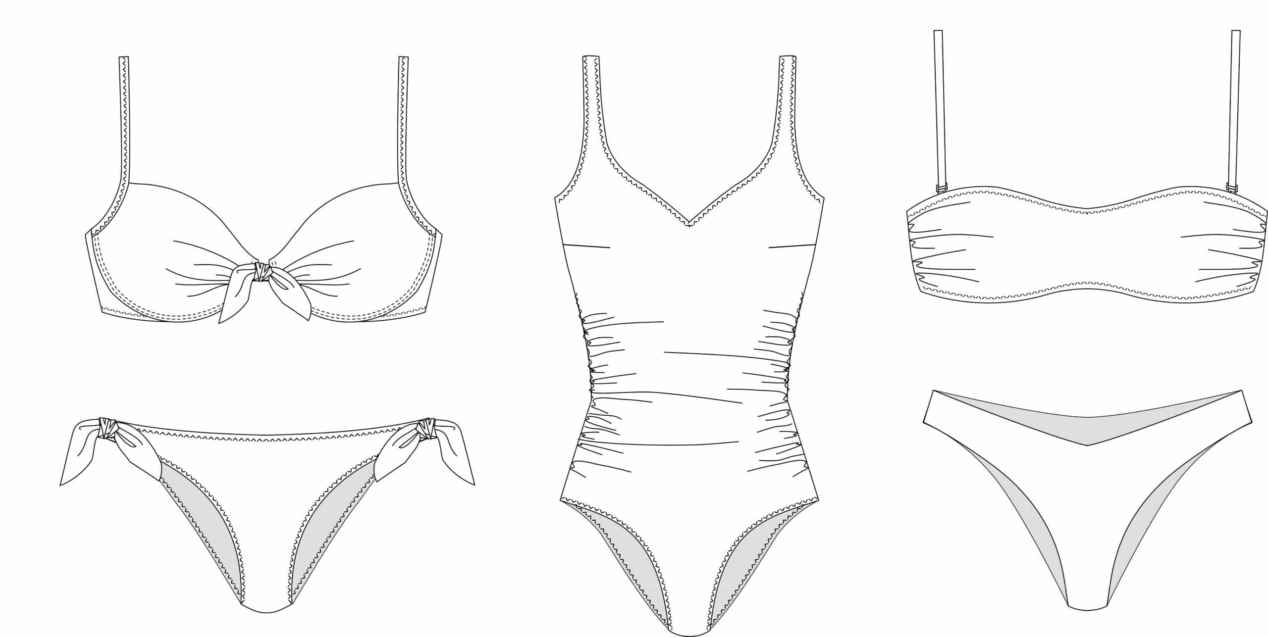 Custom bikini sample development and fit checking