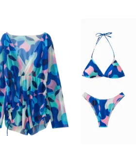 Front flat-lay of solid teal full-length swim leggings on a white background.